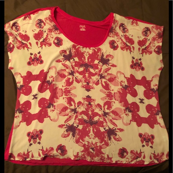 Falls Creek Tops - Pink and floral shirt
